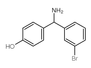 1-(3-溴苯基)-1-(4-羟基苯基)甲胺结构式