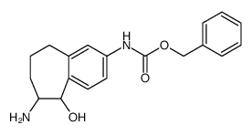 (6-amino-5-hydroxy-6,7,8,9-tetrahydro-5h-benzocyclohepten-2-yl)-carbamic acid benzyl ester结构式