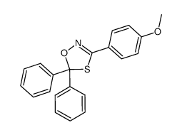 3-(4-methoxyphenyl)-5,5-diphenyl-1,4,2-oxathiazole结构式
