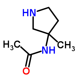 N-(3-Methyl-3-pyrrolidinyl)acetamide Structure
