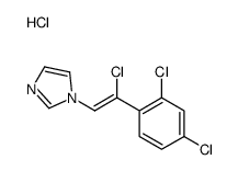 1-[(Z)-2-chloro-2-(2,4-dichlorophenyl)ethenyl]imidazole,hydrochloride Structure