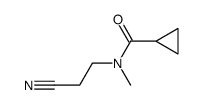 Cyclopropanecarboxylic acid (2-cyano-ethyl)-methyl-amide Structure