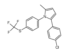 2-(4-chloro-phenyl)-5-methyl-1-(4-trifluoromethylsulfanyl-phenyl)-1H-pyrrole结构式