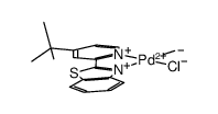 (2-(4-tert-butyl pyridin-2-yl)-benzothiazole)PdClMe Structure