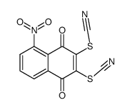 5-nitro-2,3-bis-thiocyanato-[1,4]naphthoquinone结构式