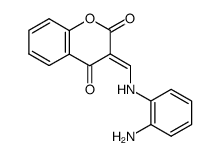 3-{[(2-aminophenyl)amino]methylidene}-2H-chromene-2,4(3H)-dione结构式