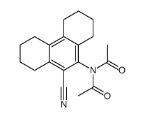 9-Diacetamino-10-cyan-1,2,3,4,5,6,7,8-octahydro-phenanthren Structure