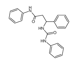 3-phenyl-3-(N'-phenyl-ureido)-propionic acid anilide结构式