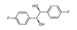(1S,2S)-1,2-bis-(4-fluoro-phenyl)-ethane-1,2-diol结构式