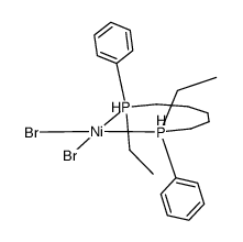 {NiBr2-1.5-Bis-(aethyl-phenyl-phosphino)-pentan}结构式