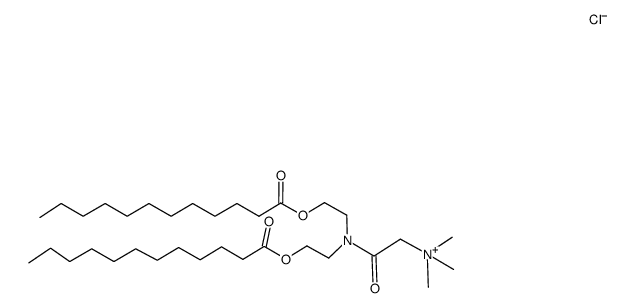 {[Bis-(2-dodecanoyloxy-ethyl)-carbamoyl]-methyl}-trimethyl-ammonium; chloride Structure