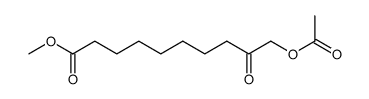 methyl 10-acetoxy-9-oxodecanoate结构式