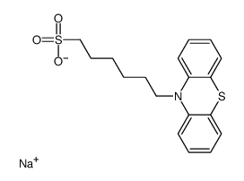 sodium,6-phenothiazin-10-ylhexane-1-sulfonate Structure