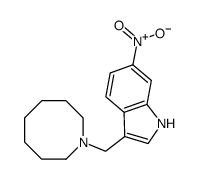 3-(azocan-1-ylmethyl)-6-nitro-1H-indole结构式