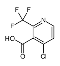 4-氯-2-(三氟甲基)烟酸结构式