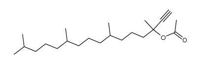 3-acetoxy-3,7,11,15-tetramethyl-hexadec-1-yne结构式