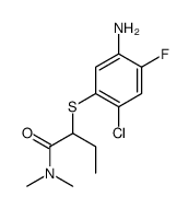 2-(5-amino-2-chloro-4-fluorophenyl)sulfanyl-N,N-dimethylbutanamide Structure