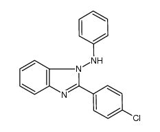 1-anilino-2-p-chlorophenylbenzimidazole结构式