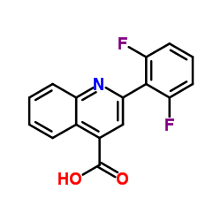 2-(2,6-Difluorophenyl)-4-quinolinecarboxylic acid结构式