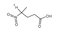 4-deuterio-4-nitropentanoic acid结构式