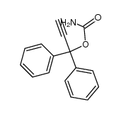 Carbamidsaeure-[1,1-diphenyl-propin-(2)-ylester]结构式