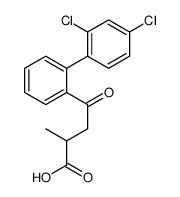 4-(2',4'-Dichlorobiphenylyl)-2-methyl-4-oxobutanoic acid Structure