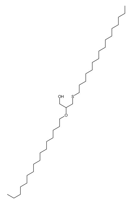 2-hexadecoxy-3-hexadecylsulfanylpropan-1-ol结构式