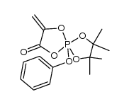 7,7,8,8-tetramethyl-3-methylene-5-phenoxy-1,4,6,9-tetraoxa-5l5-phosphaspiro[4.4]nonan-2-one Structure