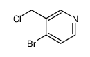 4-bromo-3-(chloromethyl)pyridine结构式