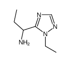 1-(1-ethyl-1H-1,2,4-triazol-5-yl)-1-propanamine(SALTDATA: FREE)结构式