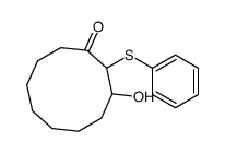 3-hydroxy-2-phenylsulfanylcyclodecan-1-one Structure