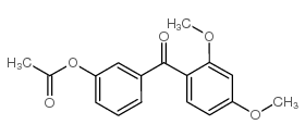 3-ACETOXY-2',4'-DIMETHOXYBENZOPHENONE结构式