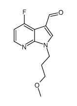 4-Fluoro-1-(3-methoxypropyl)-1H-pyrrolo[2,3-b]pyridine-3-carbalde hyde Structure
