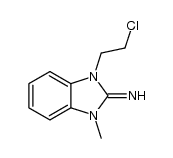 2-Imino-1-methyl-3-(2-chloroethyl)benzimidazoline Structure