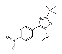 2-tert-butyl-5-methoxy-4-(4-nitrophenyl)-1,3-oxazole结构式