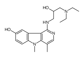 1-[[3-(diethylamino)-2-hydroxypropyl]amino]-4,5-dimethylpyrido[4,3-b]indol-8-ol Structure