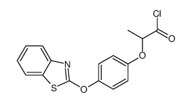 2-[4-(1,3-benzothiazol-2-yloxy)phenoxy]propanoyl chloride Structure