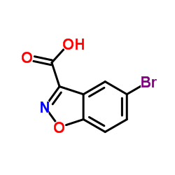 5-Bromo-1,2-benzoxazole-3-carboxylic acid结构式