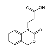 3-(4H-1,2-Dihydro-2-oxo-3,1-benzoxazin-1-yl)propionic Acid Structure