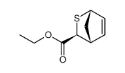 Ethyl exo-2-thiabicyclo<2.2.1>hept-5-ene-3-carboxylate Structure