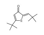 2-tert-butyl-5-(tert-butylmethylidene)-4-oxo-4,5-dihydrothiophene Structure