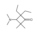 3-Dimethylamino-2,2-dimethyl-4,4-diaethyl-cyclobutanon Structure