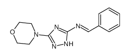 N-(3-morpholin-4-yl-1H-1,2,4-triazol-5-yl)-1-phenylmethanimine Structure