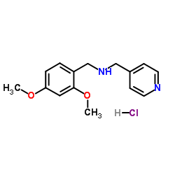 1-(2,4-Dimethoxyphenyl)-N-(4-pyridinylmethyl)methanamine hydrochloride (1:1) Structure