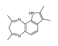 2,4,8,9-tetramethyl-3,10-dihydropyrrolo[3,2-i][1,5]benzodiazepine Structure