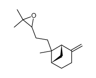 2,2-Dimethyl-3-[2-((1S,5S)-6-methyl-2-methylene-bicyclo[3.1.1]hept-6-yl)-ethyl]-oxirane Structure