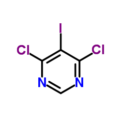 4,6-二氯-5-碘嘧啶结构式