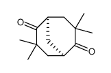 (+)-(1R,5R)-3,3,7,7-tetramethylbicyclo<3.3.1>nonane-2,6-dione结构式