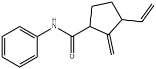 Cyclopentanecarboxamide, 3-ethenyl-2-methylene-N-phenyl- structure