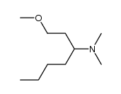 3-dimethylamino-1-methoxyheptane结构式